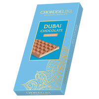 Шоколад молочный Dubai Coconut с начинкой кокос, 50 гр