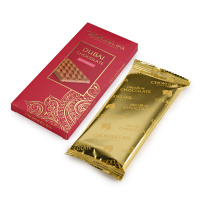 Шоколад белый Dubai Raspberry с начинкой малина, 50 гр